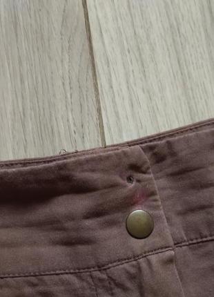 Котоновая асимметричная юбка с карманчиком sisline6 фото