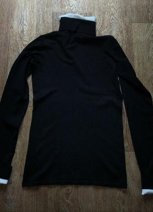 Черный женский гольф свитер джемпер свитшот худи футболка karl lagerfeld x h&m размер m8 фото