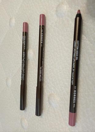 Олівець для губ korres cotton