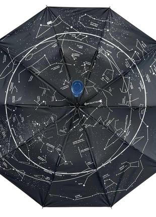 Зонт полуавтомат однотонный "звездное небо" от bellissimo темно-синий 019302-104 фото