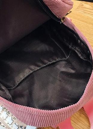 Жіночий рюкзак вельветовий4 фото