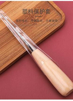 Шило конусное швейное деревянная ручка, 120мм2 фото