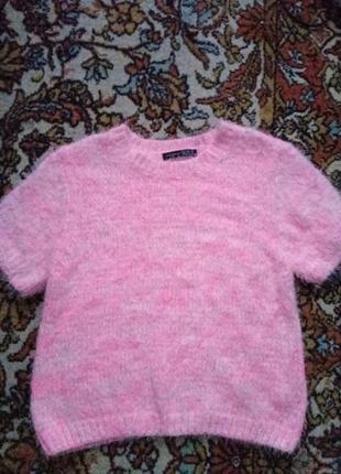 Кофта джемпер светр американка травичка рожева3 фото