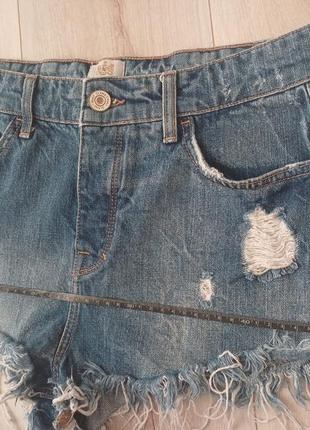 Короткие джинсовые шорты мини шортики на высокой посадке5 фото