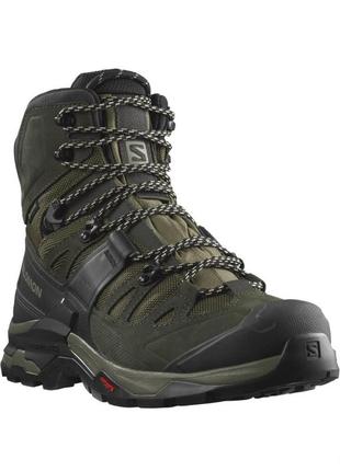 Оригинальные ботинки salomon quest 4 gore-tex. зеленые / масло / olive night. 4129253 фото