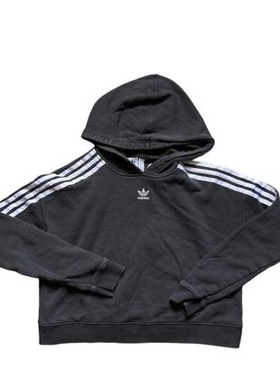 Женское топ кроп худи adidas