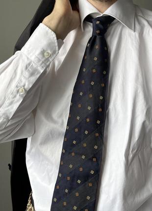 Dolce gabbana cravatte silk tie made in italy люкс краватка галстук дольче габанна оригінал італія шовк класичний стиль