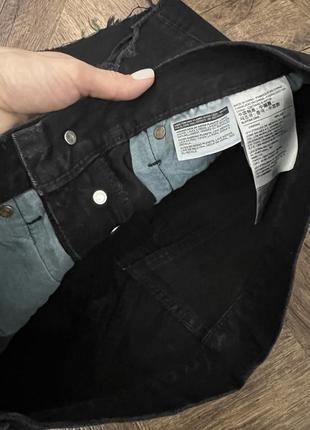 Джинсові шорти чорні levi's 5014 фото