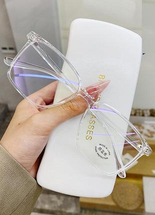 4-115 окуляри для іміджу з прозорою лінзою оправа