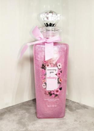 Піна для ванни з шиммером amazing you relaxing bubble bath рожева троянда та білий чай 500мл.1 фото