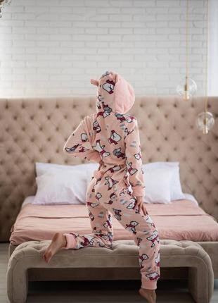 Пижама комбинезон с карманом на попе10 фото