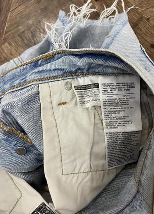 Шорты джинсовые голубые levi’s 5016 фото