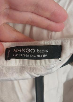 Біла блузка блуза сорочка на запах від mango5 фото