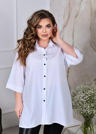 Сорочка 🔥плюс сайз модель блуза рубашка блузка4 фото