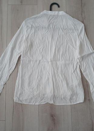 Біла блузка блуза сорочка на запах від mango2 фото
