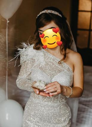 Продам свадебное платье размер с