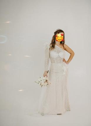 Продам свадебное платье размер с4 фото