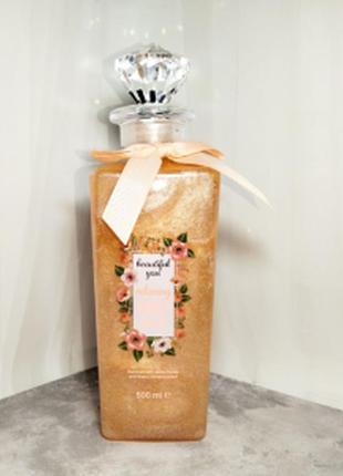 Пена для ванны с шиммером bloom to relax relaxing bubble bath аромат цветов 500мл.
