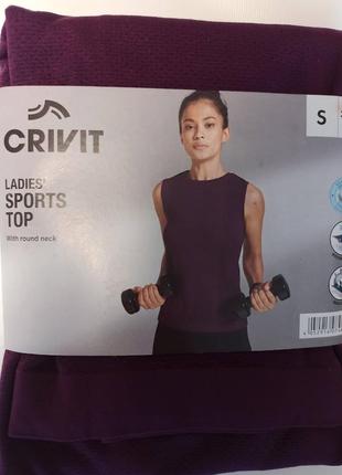 Классная, спортивная маечка crivit sport ( германия) размер s (36/38 eur)  м ( 40/42 eur)