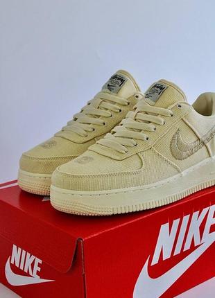 Nike air force 1 low stussy fossil