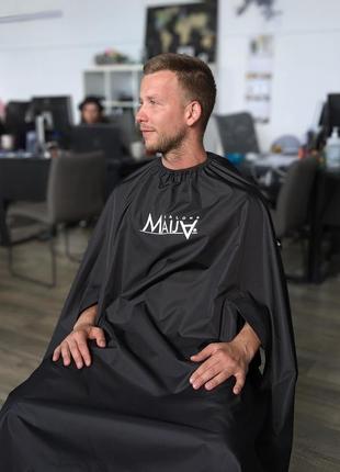 Пеньюар парикмахерский с вашим логотипом, с отверстиями для рук vsetex | накидка для клиента