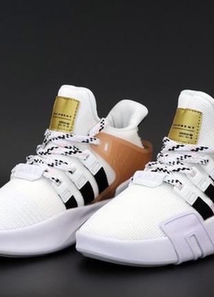 Кроссовки адидас женские, adidas eqt white pink black2 фото