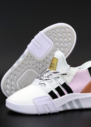 Кроссовки адидас женские, adidas eqt white pink black3 фото