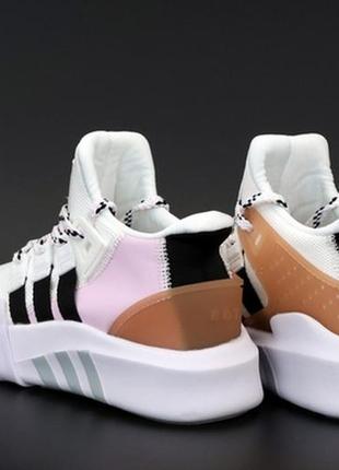 Кроссовки адидас женские, adidas eqt white pink black4 фото