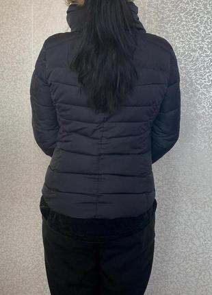 Куртка bershka женская оригинал курточка тёмно-синяя осенняя тёплая6 фото