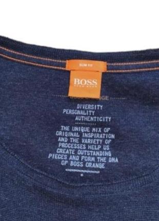 Лонгслив hugo boss orange slim fit8 фото