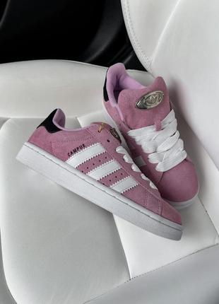 Женские кроссовки кеды adidas campus 00s bliss lilac black4 фото