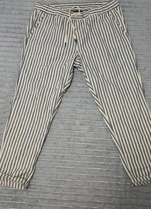 Чоловічі брюки, штани, чіноси в смужку на літо l-л3 фото