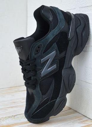 Мужские кроссовки в стиле new balance черные2 фото