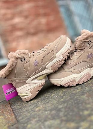 Трендові молодіжні зимові кросівки bulk skechers /сша/, водонепроникні, антиковзаючий хід