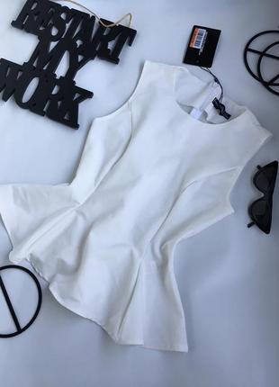 Белая женская праздничная блуза