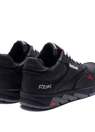 Кожаные детские/подростковые кроссовки с логотипом reebok10 фото