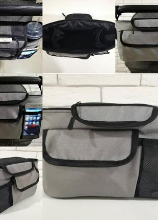 Сумка-органайзер z&d, сумка для коляски, сумка на коляску, сумка для мами, універсальна сумка для візочка9 фото