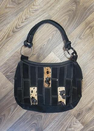 Сумка натуральний замш