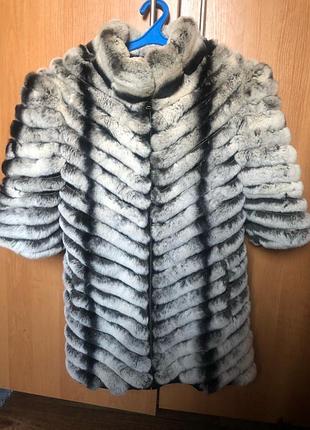 Шубка из шиншиллового кроля