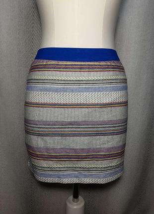 100% котон жіноча натуральна спідниця gap у смужку. орнамент