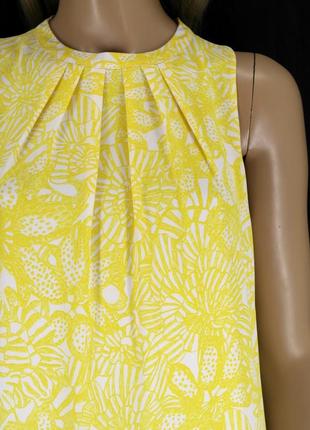 Брендове жовте легке шифонове плаття "h&amp;m" у квітковий принт. розмір eur38.8 фото