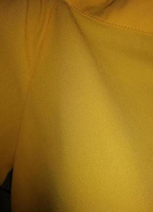 💛💛💛яркая женская легкая желтая блузка, топ, кофта с открытыми плечами new look💛💛💛5 фото