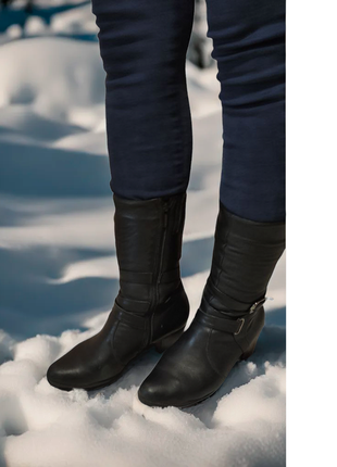 Сапожки сапожки зимняя обувь на каблуке женские 39 размер2 фото
