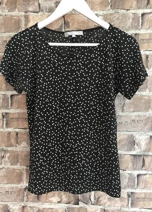 Шолк100%!!! футболка неймовірна в горошок,дорогого бренду max mara,оригінал с-м