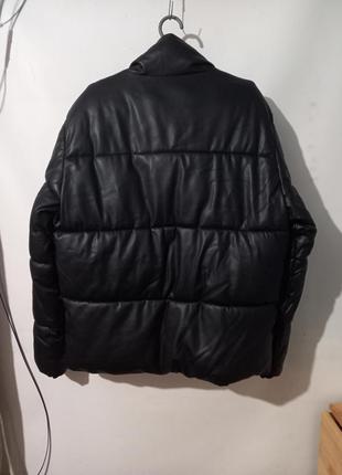 Мужская зимняя куртка из pu кожи размер м2 фото