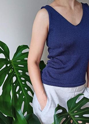 Натуральний шовк, в'язана майка