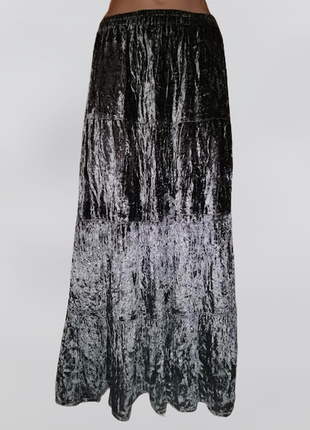 💜💜💜красивая длинная женская бархатная, велюровая юбка for women💜💜💜1 фото