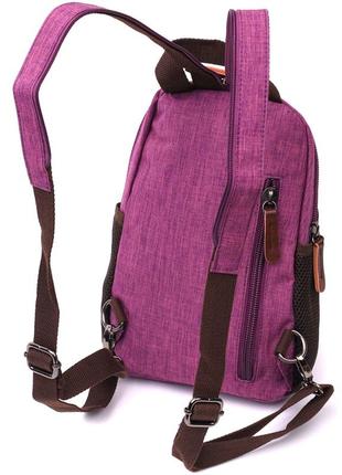 Рюкзак из полиэстера vintage 22147 фиолетовый2 фото