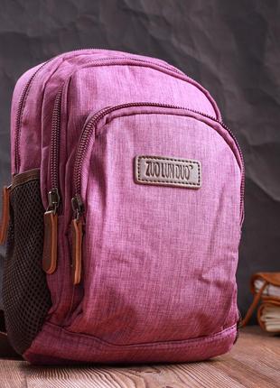 Рюкзак из полиэстера vintage 22147 фиолетовый7 фото