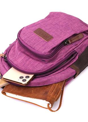 Рюкзак из полиэстера vintage 22147 фиолетовый6 фото